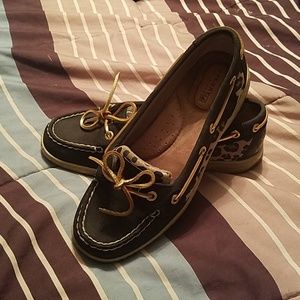 Leopard print sperrys